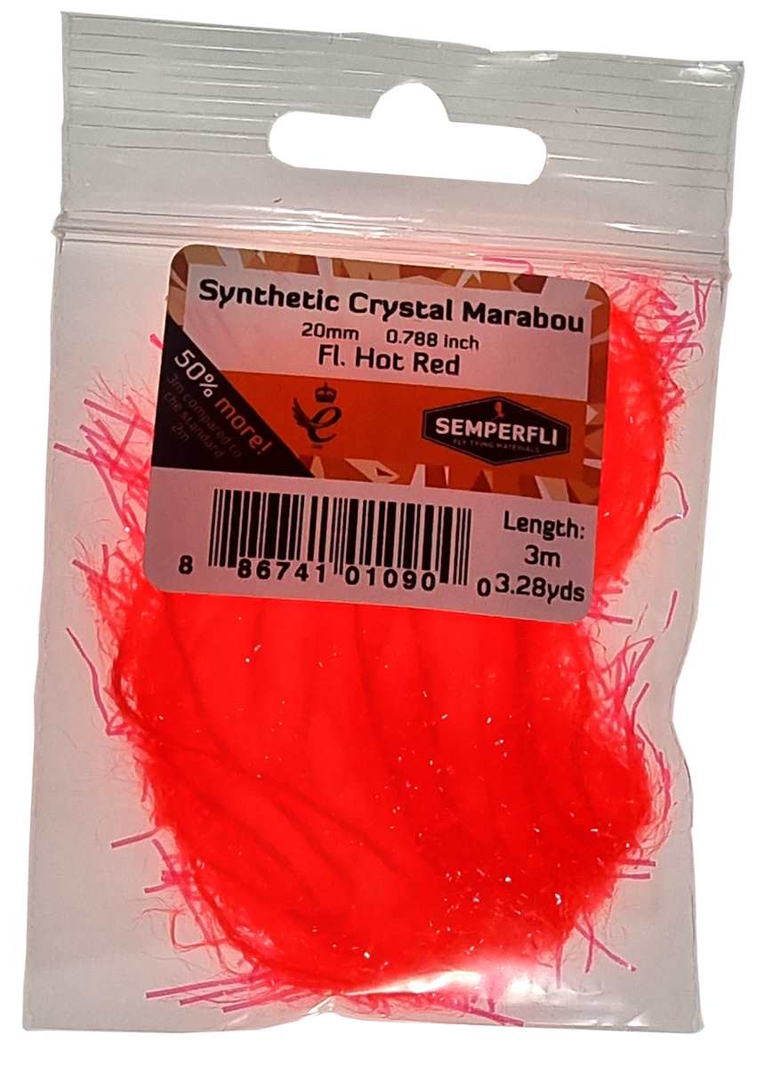 Synthetic Crystal Marabou 20mm