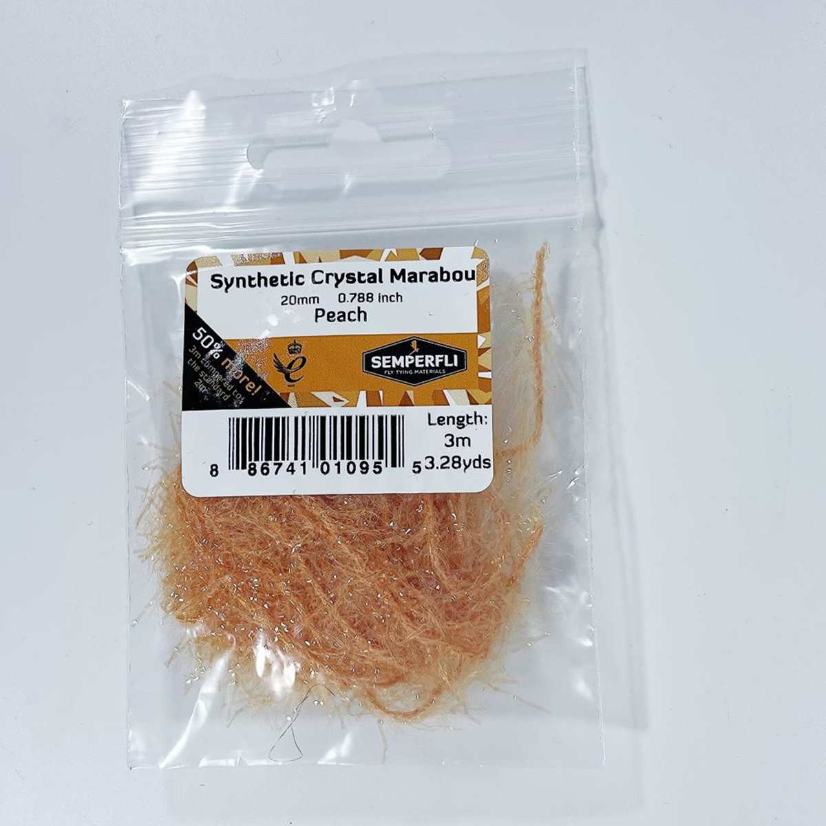 Synthetic Crystal Marabou 20mm