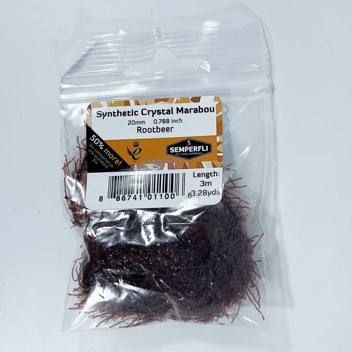 Synthetic Crystal Marabou 20mm