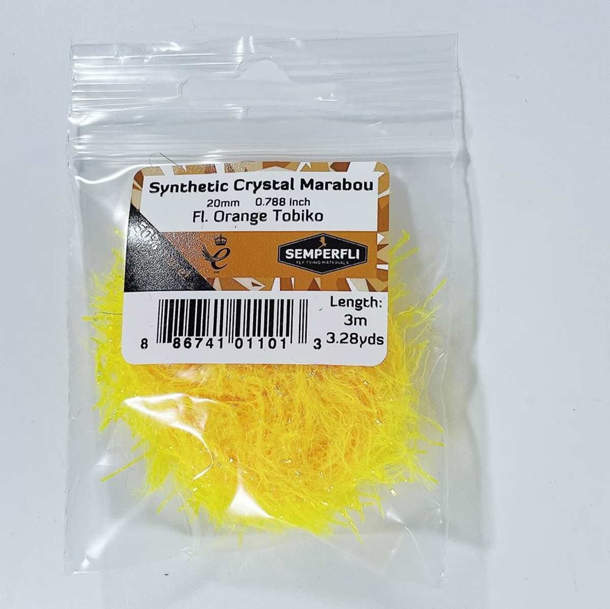 Synthetic Crystal Marabou 20mm