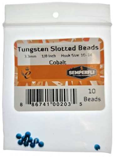 Tungsten Slotted Beads 3.3mm (1/8 inch)