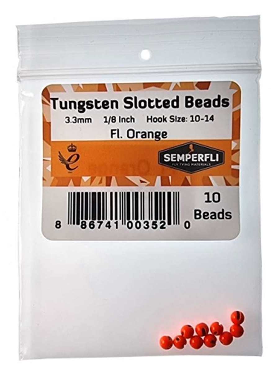 Tungsten Slotted Beads 3.3mm (1/8 inch)