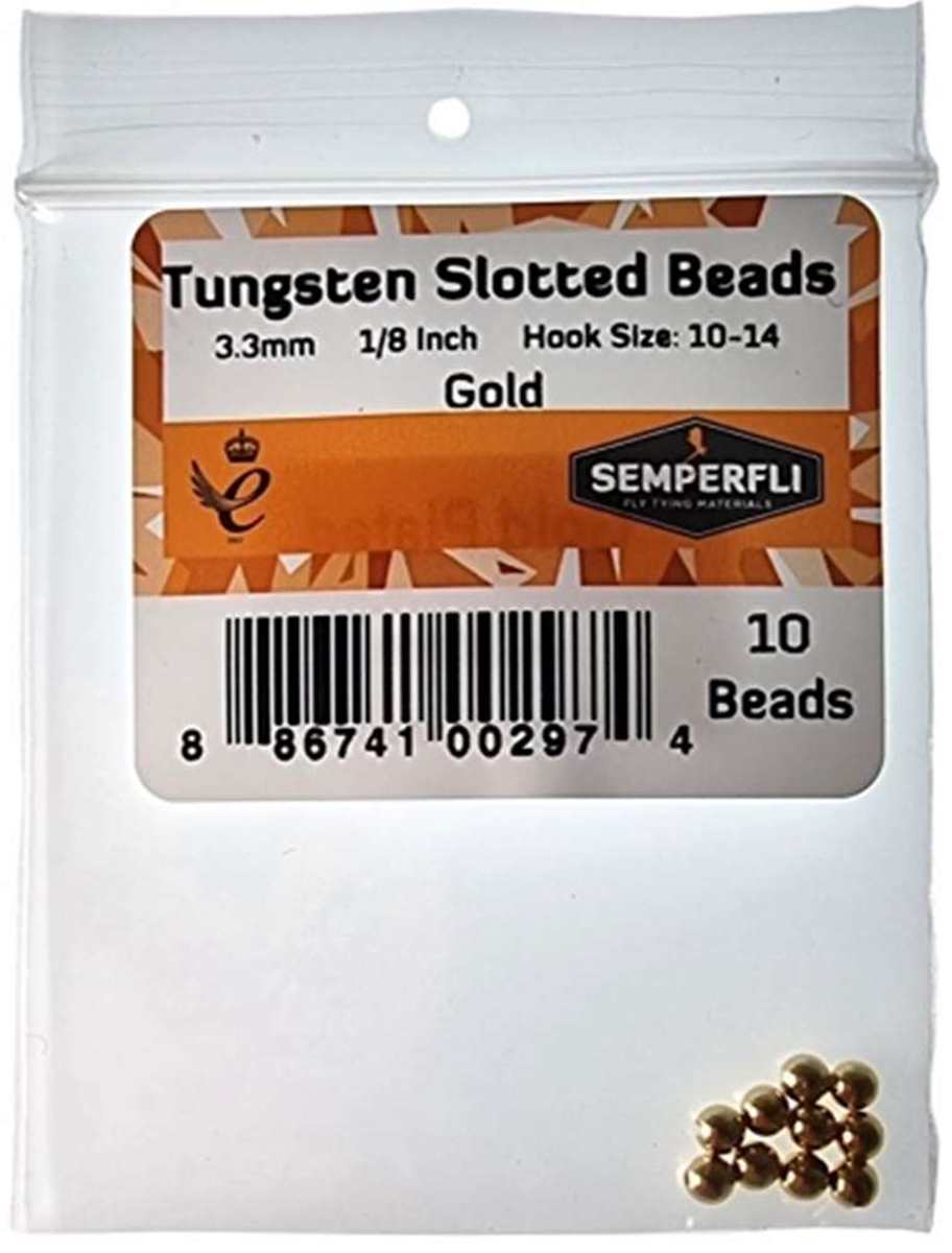 Tungsten Slotted Beads 3.3mm (1/8 inch)