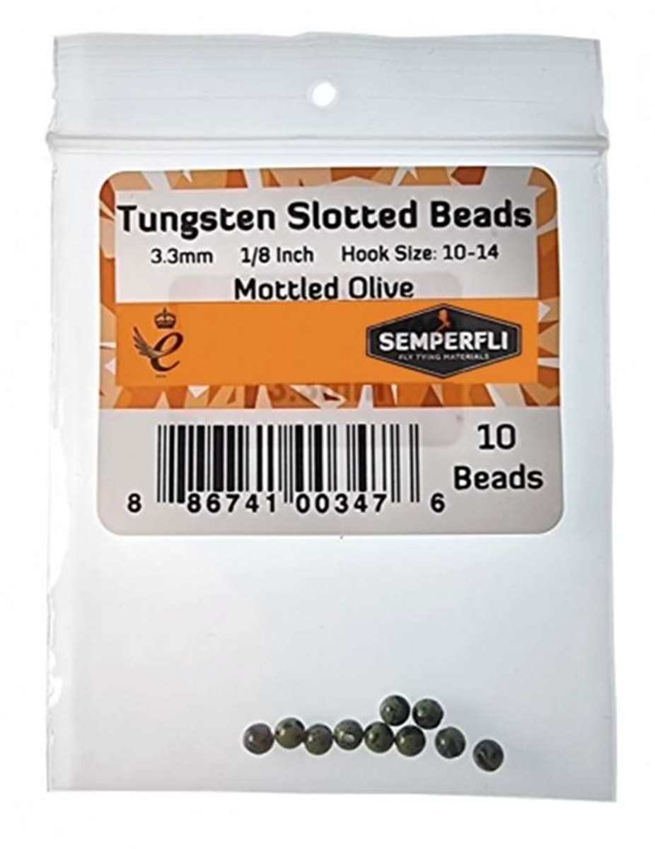 Tungsten Slotted Beads 3.3mm (1/8 inch)