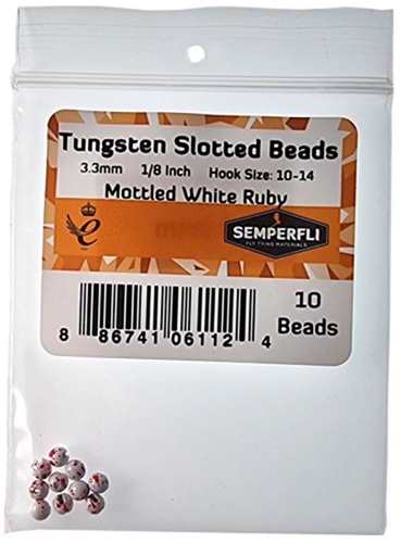 Tungsten Slotted Beads 3.3mm (1/8 inch)