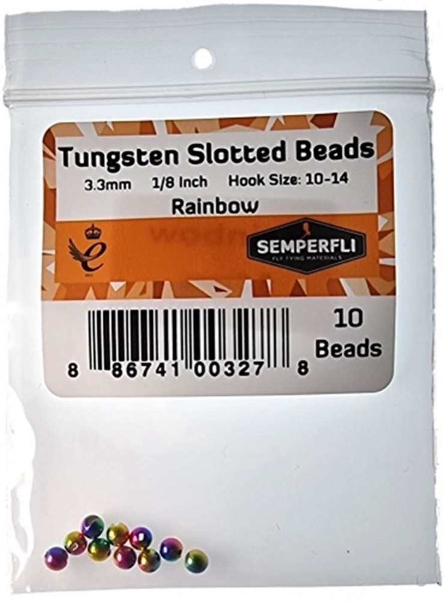 Tungsten Slotted Beads 3.3mm (1/8 inch)