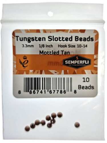 Tungsten Slotted Beads 3.3mm (1/8 inch)