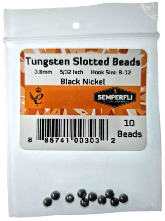 Tungsten Slotted Beads 3.8mm (5/32 inch)