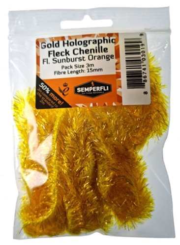 Gold Tinsel Fleck 15mm Large