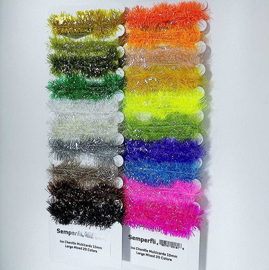 Ice Chenille 15mm Multicards